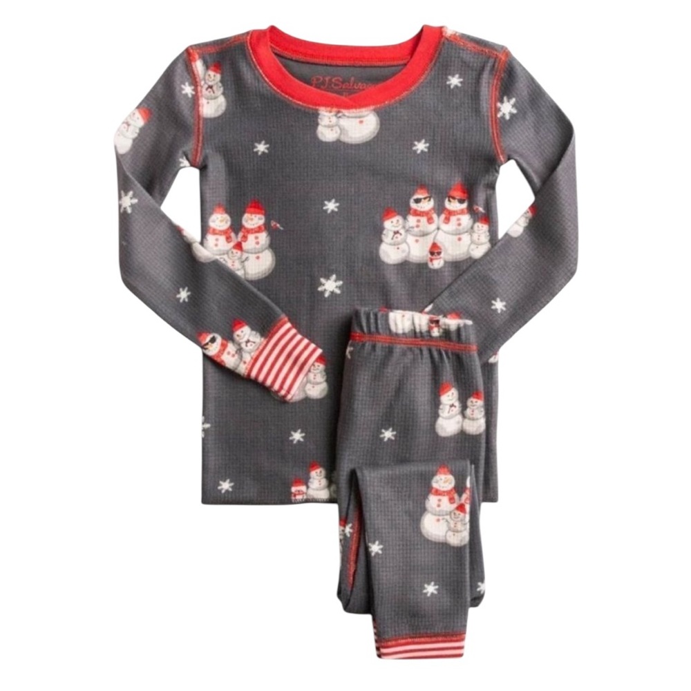 NWT PJ Salvage Kids Chillin with my Snowmies Holiday Pajamas‎ Christmas Holiday